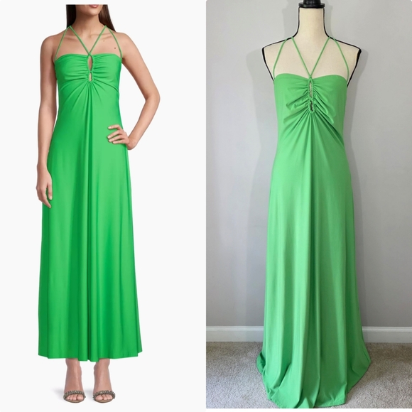 One33 Social‎ Keyhole Jersey Knit Maxi Dress Size 8 - Picture 1 of 14